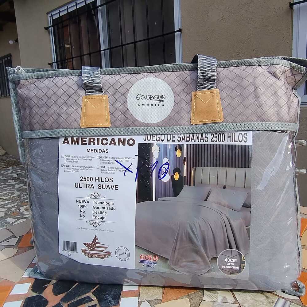 Juego de Sábanas 2500 hilos Goldsun Full Gris oscuro Tecnología Electrodomésticos y mucho más