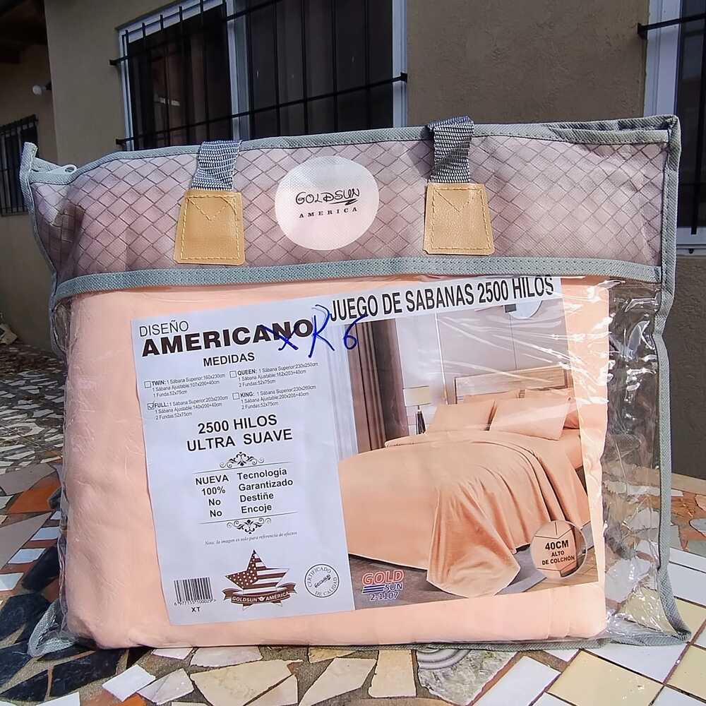 Juego de Sábanas 2500 hilos Goldsun Full Salmon Tecnología Electrodomésticos y mucho más