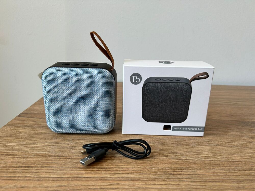 Mini Parlante Portátil Only T5 Celeste Tecnología Electrodomésticos y mucho más