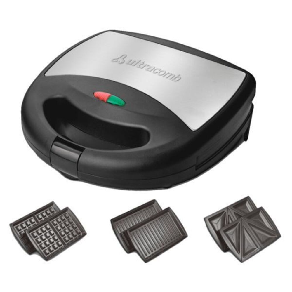 Sandwichera Ultracomb 3 en 1 SW-2801