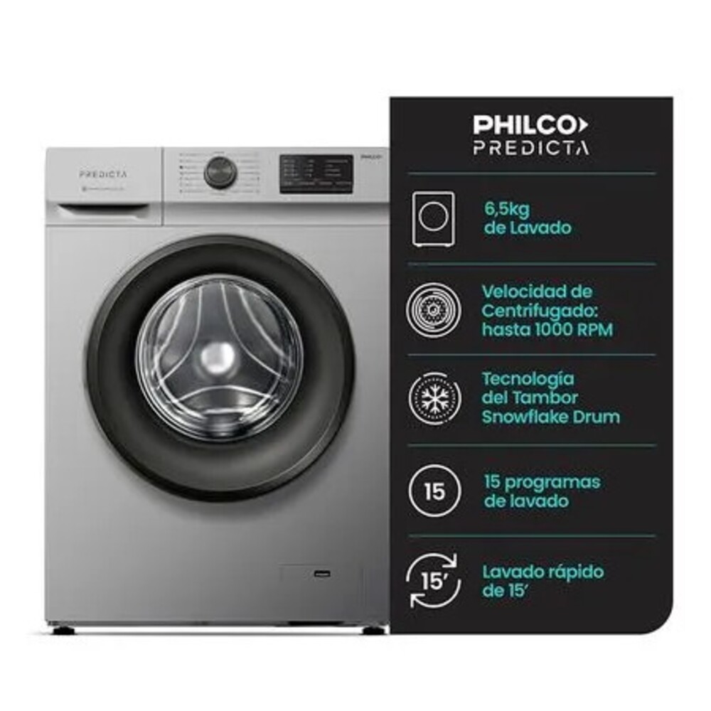 702199-800-450 1 Lavarropas Automático Philco Predicta- 6,5 kg