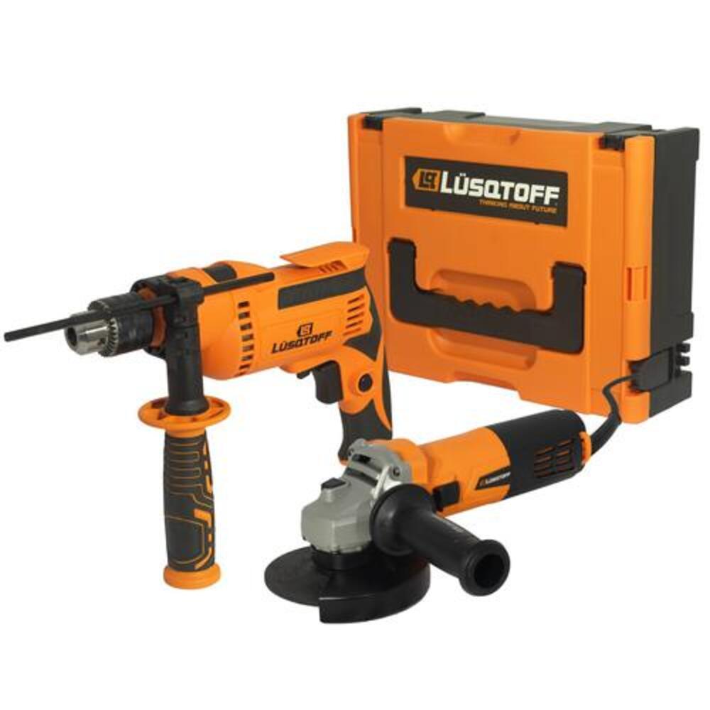 1148000726-lusqtoff-kit-amoladora-115mm-720watts-taladro-percutor-650watts-maletin-1de4d062 Combo Amoladora Angular 720W + Taladro Percutor 710W Lusqtoff