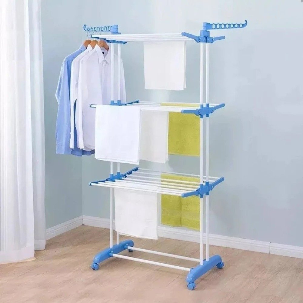 Tender vertical plegable con ruedas - 3 niveles
